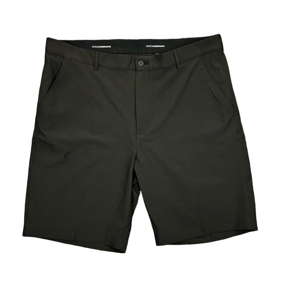 Greg Norman Men's Chino Shorts Size 40 Black Stretch 10" Inseam Pockets EUC - Picture 1 of 13